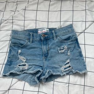 Abercrombie kids high-rise shortie shorts